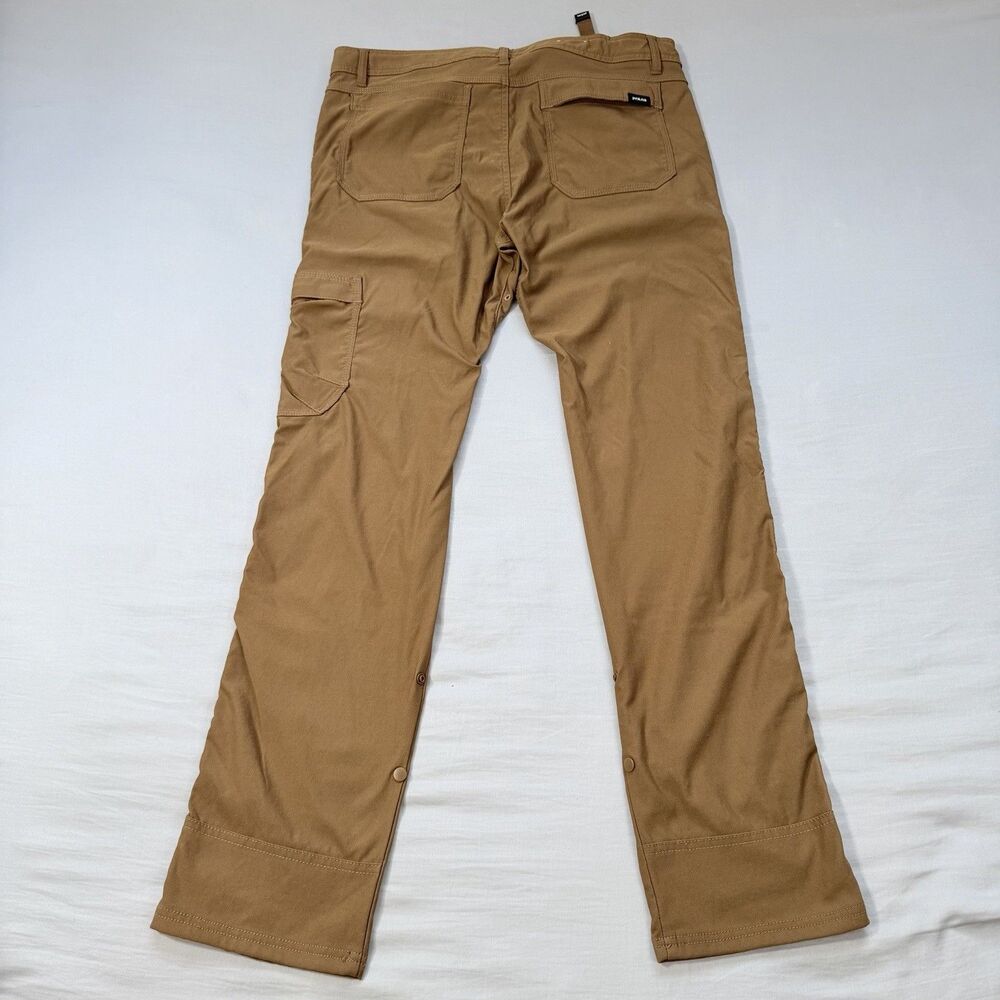 Prana Stretch Zion Cargo Pant 36 X 32 Slim Fit Brown Outdoor Vented Gorpcore - Picture 5 of 12